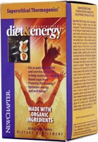 Supercritical Diet & Energy by New Chapter nourishes the body with a proprietary blend of thermogenic herbals and other nutrient-rich ingredients enhancing the metabolism and increasing energy levels..